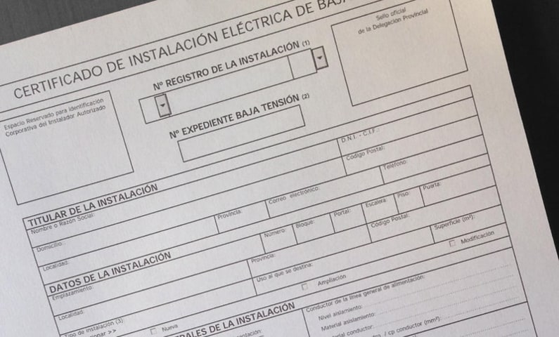 Boletín eléctrico y certificaciones en Hacienda Rosario Sevilla